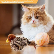 Interactive bird chirping cat toy