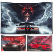 Hellcat Dodge Banner for Garage Decoration